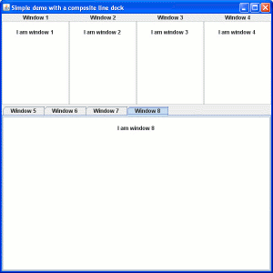 Screenshot of a Composite Line Dock.
