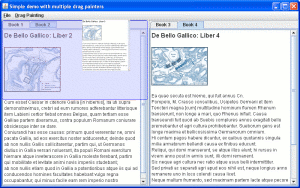 Screenshot of a dragged Dockable.
